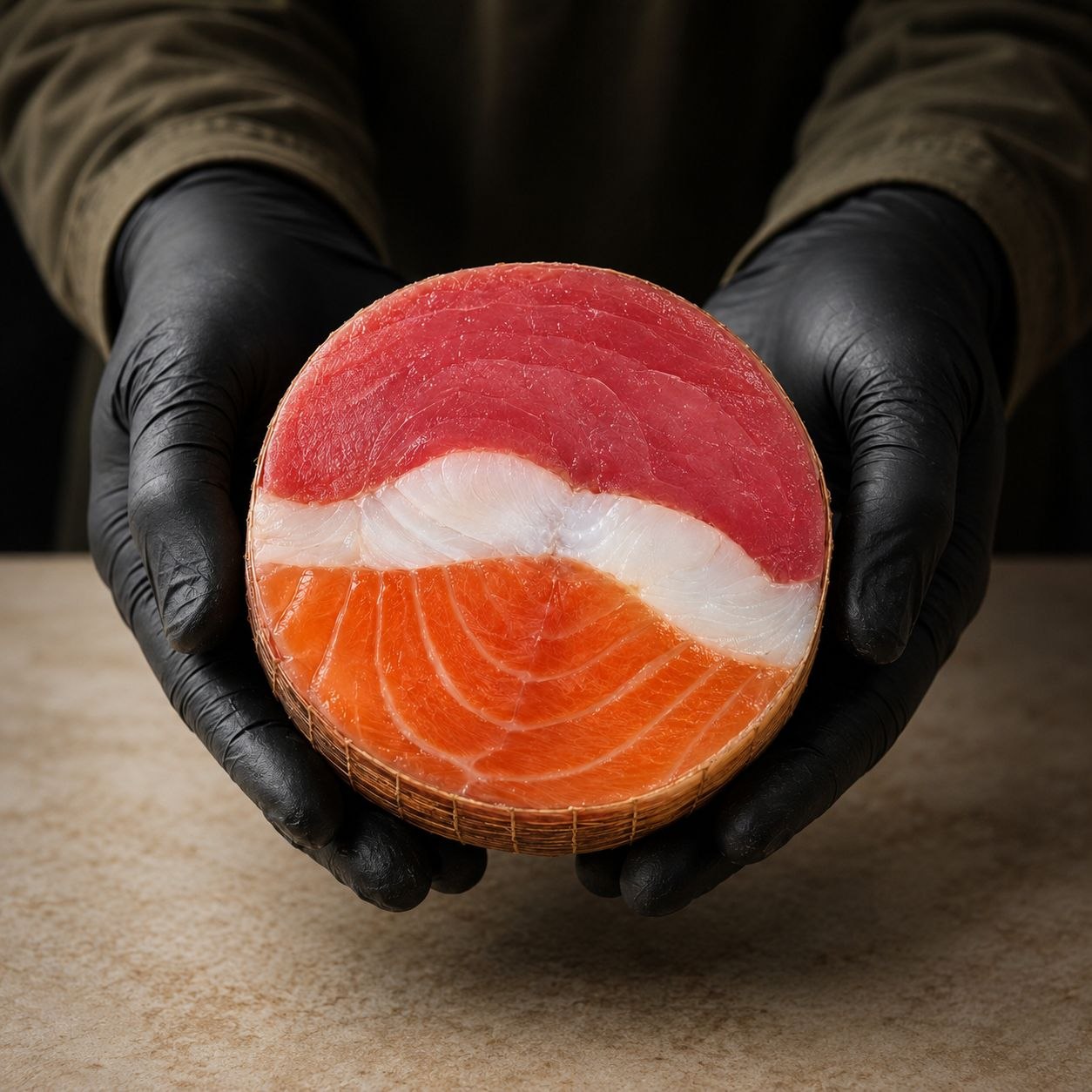 Ocean Trio Cold-Smoked Roll (Tuna Salmon Kingfish)