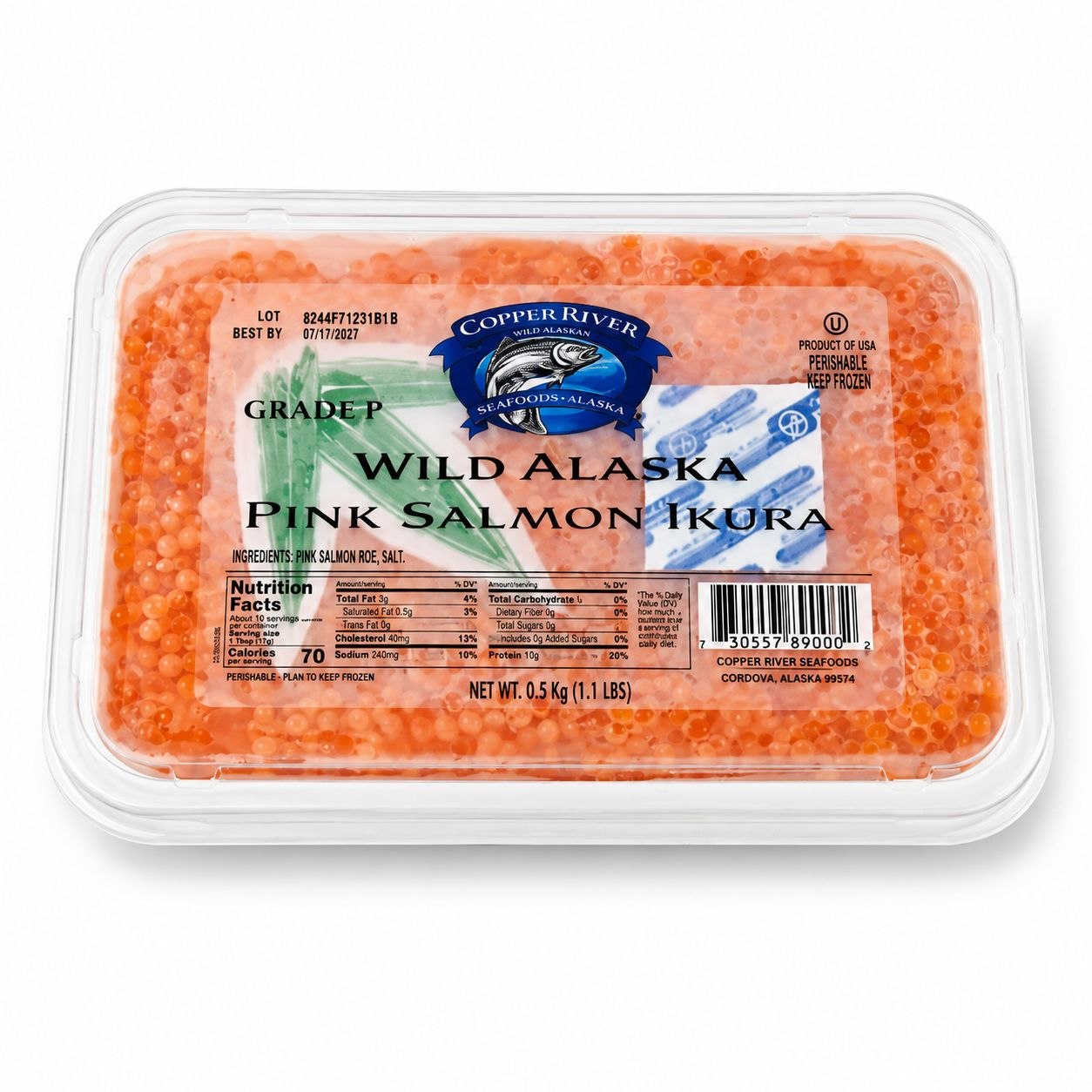 Wild Alaska Pink Salmon Ikura