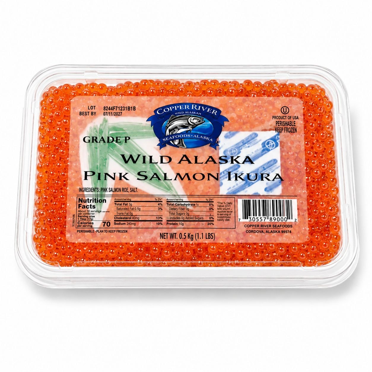 Wild Alaska Pink Salmon Ikura