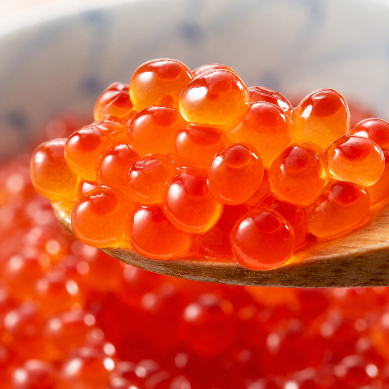 Wild Alaska Keta Salmon Ikura - Red Salmon Caviar, 1.1 lb